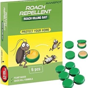 6 pcs cockroach killer bait for home strong | cockroach killer gel for Kitchens Bathrooms Cabinets | Roach Repellent for Cockroaches for Indoor or outdoor | cockroach repellent bait