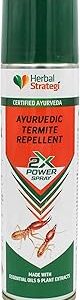 Herbal Strategi Ayurvedic Termite Repellent 200 ML | 2X power Aerosol Spray | Certified Ayurveda (AUYSH)| Non-Toxic & Eco friendly| No CFC and No side effects|Cruelty free & Vegan