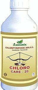 ADHUNIK Chloro care 20% E.C. Insecticide | Agricultural Grade Pest Control Solution Bottle (250)