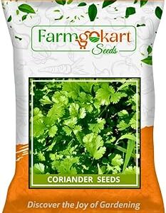 Farmgokart ~ 100 Grams - Planting seeds - Coriander Split | for Home Gardening, Open Farming and Poly House Farming