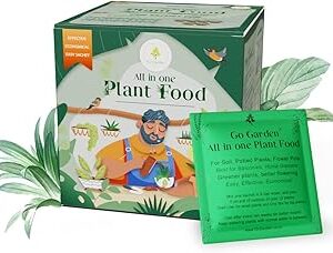Go Garden - All In One Plant Fertilizer, Mixed Plant Food For House Plants, Complete Nutrition With Micronutrients - For Better Plant Growth, 10 Sachets, 250 Gram, Powder