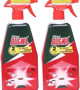 Bugnil Herbal Insect Repellent Spray with Pleasant Fragrance -Mosquito Repellent & Insect Spray 1 Ltr (Pack of 2)
