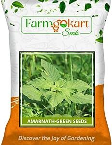 Farmgokart | 250 Gms - GREEN AMRANTHUS | AMARNATH | CHAULAI | KEERAI SEEDS (Multicut Variety) | for Open Farming and Poly House Farming