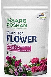 BA Prerna Nisarg Poshan Organic Flower Fertilizer - 1 kg | Boosts Flowering & Improves Soil Health | Eco-Friendly & Nutrient-Rich | Sustainable Solution