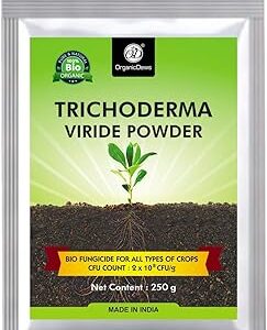 OrganicDews Trichoderma Viride Powder 250 g (2 x 10^8 CFU per Gram) Bio Fungicide For Plants Controls Root Rot/Stem Rot - 250 g