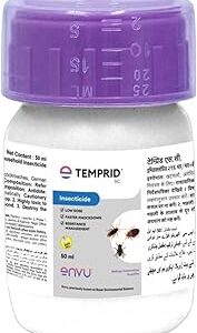 Temprid For Cockroach, Bedbugs And House Flies | Permanent Solution For Cockroach, Bed Bugs And House Flies | No Smell | No Kerosene Required | Mix Only With Water | Pest Control (50 ml), Liquid