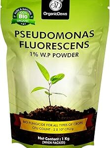 OrganicDews Pseudomonas Fluorescens Powder(2x10^8 CFU/g) (1 kg) for Seeds and Garden Plants - Against Root/Stem Rot, Wilt Fungal Dieases 1 kg