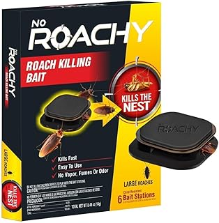 NOROACHY Natural Cockroach Killer for Kitchens, Bathrooms, and Cabinets, for Indoor Cockroach Control, Anti Roach Gel - Cockroach Killer, cockroach repellent, roach repellent for cockroach (6 BAIT)
