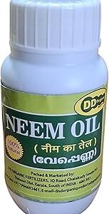 DD Organic 100% Natural Neem Oil for Plants | Cold Pressed & Unrefined | Organic Insecticide, Pest & Fungus Control | Eco-Friendly Plant Care Oil for Indoor & Outdoor Gardening (100ml)