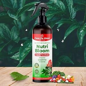 Casa De Amor Nutri Bloom– Plant Growth Booster for Potted Indoor and Outdoor Plants, Balanced Macro & Micro Nutrients, Ready to Use Spray- 500ml