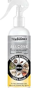 Nubilous All in 1 Pest Repellent Control for Home | Ant, Cockroach, Rat, Lizard, BedBugs, Spider | 100% Natural | No Kill Just Repel Easy to Use Non-Toxic (250 ml (Pack of 1))
