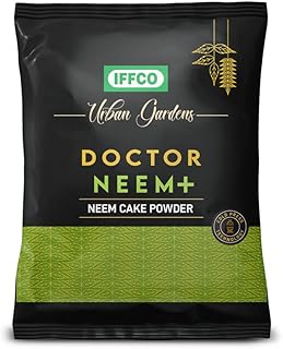 IFFCO Urban Gardens - Neem Khali 900 gm - Pure Neem Cake Powder Extracted Through Cold Press Technology - Higher Azadirachtin & Neem Oil Content - Suitable for All Plants