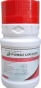 FUNGI LOCKER (Tebuconazole 10% +Sulphur 65% WG) 1 KG, Best Control for Powdery Mildew, Fruit Rot, Leaf Spot, Pod Blight and Scab in Chilli, Soyabean, Mango, Apple, Pear and other Vegetables.