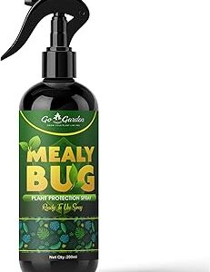 Go Garden Mealy Bug Plant Protection Spray – 200ml | 100% Natural Neem & Essential Oil Formula | Kills Mealy Bugs Fast | Ready to Use | Safe for All Plants – Indoor & Outdoor Pest Control