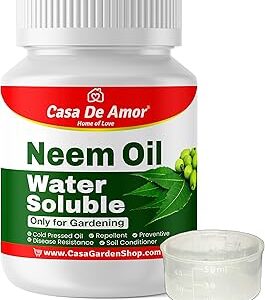 Casa De Amor Neem Oil - Water Soluble Organic for Easy Spray on Garden and indoor outdoor plants (100 ML)