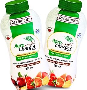 Agro Charger Herbal - Natural & Safe | Powerful Organic Plant Growth Booster | More flowers, fruits & vegetables | Strong & Healthy Plants | Easy to Use for Balcony & Home Garden | 250ml Pack Of 2
