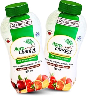 Agro Charger Herbal - Natural & Safe | Powerful Organic Plant Growth Booster | More flowers, fruits & vegetables | Strong & Healthy Plants | Easy to Use for Balcony & Home Garden | 250ml Pack Of 2