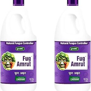 100% Residue-Free Plant Fungus Controller - Nano-Technology Liquid Eco-friendly Fungus Controller for Vegetables, Fruits & Crops (1000ml × 2)