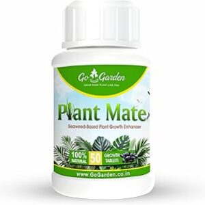 Go Garden PlantMate 50 Growth Tabs | Seaweed-Based Plant Growth Enhancer Tablets | Organic Fertilizer for Plants | Boosts Growth, Flowering & Soil Health | Easy-to-Use | For All Plants