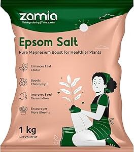 Zamia Epsom Salt | 1kg | Magnesium Sulphate for Plant Growth & Leaf Greening