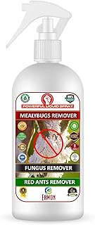 Erwon® Mealy Bug Remover, Fungus Remover, and Red Ant Remover spray from all types of plants, for the home garden, Organic Essential Powerful liquid spray (250 ml)