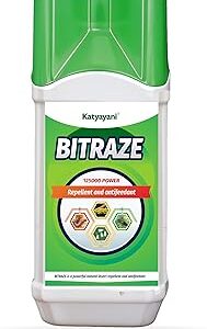 Katyayani BITRAZE | Botanical Insect Protection Spray with 12% Alkaloids | Protects Home, Garden, Indoor & Outdoor Plants from Common Sucking Pests 1L x 1