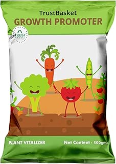 TrustBasket Plant growth promoter for gardening (Set of 1) 500 grams | Enhances growth and development of plants | useful for Indoor and outdoor plants | Contains essential Macro and Micro Nutrients