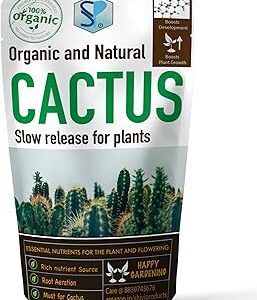 Shiviproducts Organic Fertilizer for Cactus at Home Garden | Slow release NPK | Water drainage and Aeration (900 gm)