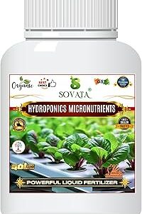 Sovata® Hydroponic Micro-Nutrients, Essential Organic Powerful Liquid Fertilizer for Overall Healthy Growth of Hydroponic Plants. (100 ml)