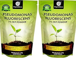 OrganicDews Pseudomonas Fluorescens Powder(2x10^8 CFU/g) (2 kg) for Seeds and Garden Plants - Against Root/Stem Rot, Wilt Fungal Dieases 2 kg