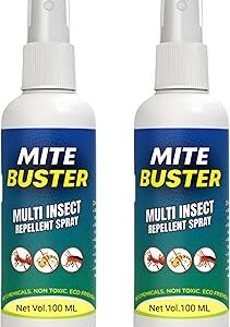 Mite Buster Spray Repellent Spray - 100ml | Smarter way to Shuu Ants away | Non Toxic | | Certified | Removes Ant, Cockroach, Bed Bugs, Spider Killer, Rat, Lizard, Spider, Fly, Centipede (2)