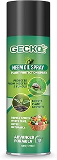 Herbal Neem Oil Plant Protection Spray | Natural Insect & Fungus Repellent | Promotes Healthy Plant Growth | Chemical-Free | Controls Aphids, Mites & Whiteflies | 1 X 200ml | FORMULATION 10X