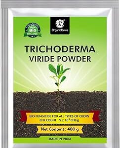 OrganicDews Trichoderma Viride Powder 400 g (2 x 10^8 CFU per Gram) Bio Fungicide For Plants Controls Root Rot/Stem Rot - 400 g