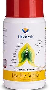 Utkarsh Double Combi - EDTA Chelated Mix - Calcium, Magnesium, Iron, Zinc, Boron, Copper, Manganese, Molybdenum, Cobalt(100% Water Soluble Chemical for Foliar Spray) (250 gm; Pack of 1)