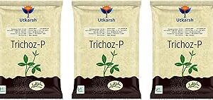 Utkarsh Trichoderma Viride 1.5% W.P.: 2 x 10^6 CFU/gm min. for Plants, Crops and Home Gardening - Trichoz-P (3 Kg; Pack of 3 of 1 Kg)