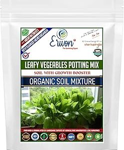 Erwon® Leafy Vegetables Potting Mix, Premium Essential Powerful Organic Soil with Plant Growth and Vegetables Booster, Charged Micro-organism and ++ Micro-nutrients (1800 gm)