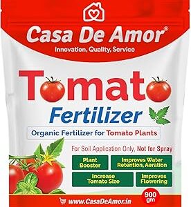 Casa De Amor Essential Organic Tomato Plant Fertilizer- Ideal for all types of tomato varieties, including heirloom and hybrid (900 gm)