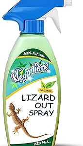 Veganie-X Lizard Repellent Spray 220ml | 100% Herbal, Natural, Chemical-Free anti lizard spray | Upto 45 Days Protection from Lizards | Fresh Scent