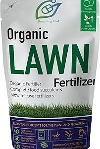 breathingLeaf Organic Fertilizer for Lawn Grass | Fast Growth and Extend Root System (900 gm)