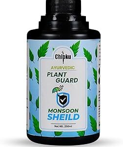 Chipku Ayurvedic Plant Guard 250ml Monsoon Shield Concentrate | 100% Organic Plant Protector | Powerful Pest Control for Indoor & Outdoor Use For Making 50 Neem Spray Bottles