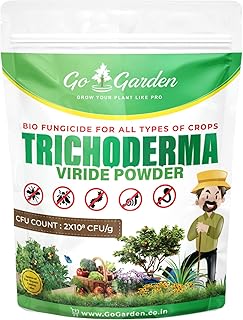 Go Garden Tricoderma Bio Fungicide for plants (2 x 10^8 CFU per Gram) Bio Fungicide - Prevents Fungal and Bacterial Diseases in Plants 900 Gram