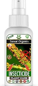 Sansar Organics® Insecticide Plant Care Spray, Essential Organic Powerful Liquid for Removing all types of insects and pests from Plants and soil. (500 ml)