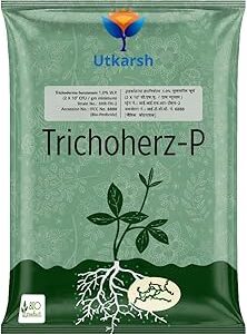 Utkarsh Trichoderma Harzianum 1% WP 2 x 10^6 CFU/gm min. for Plants, Crops and Home Gardening - Trichoherz-P (1 Kg; Pack of 1)