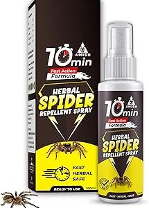 Amish Herbal Spider Spray 100 ml Pack Of 1 |10 Minutes Formula |Removes Entire Spider colony|Powerful 100% Organic No Chemical Spider Repellent Spray for Home Office & Garden Long Lasting Protection