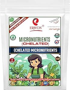 Erwon® Chelated Micro-Nutrients, Powerful Essential Organic Fertilizer for Fast Growth of All Plants. (400 gm)