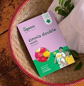 UGAOO Zinnia Double Flower Seeds (Multicolour, Pack of 200)
