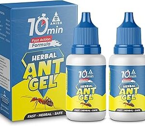 Amish Herbal Ant Gel Pack of 2 | 10 Min Max Bait Formula | Powerful Organic Repellent & Cleaner | Removes Red, Rekha, Laxman, Antox Pests | Natural Dawa Protector for Home & Kitchen