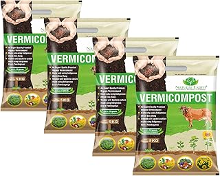 NATURAL EARTH® 20 KG - TRUSTED Organic Vermicompost For Plants | Treated with Panchagavya-Based Bacteria Culture | Plant Growth Booster | Organic Compost For Home Plants