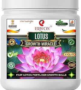 Erwon® Lotus GROWTH MIRACLE Fertilizer, Fast Action Organic Granules for rapid Growth and Heavy Flowering. (900 gm)
