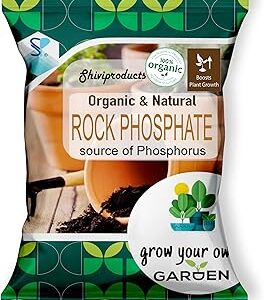 Shiviproducts Organic Nutrient rich Rock Phosphate fertilizers for plants home garden(450gm) | Natural Source of Phosphate